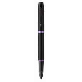 Перьевая ручка Parker IM Vibrant Rings Flame Amethyst Purple, перо:F/M, цвет чернил: blue, в подарочной упаковке.