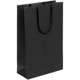 Пакет бумажный «Блеск», средний, черный, Цвет: черный, Размер: 23х35х10 см