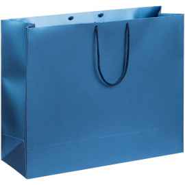 Пакет бумажный «Блеск», большой, синий, Цвет: синий, Размер: 43х35х12 см