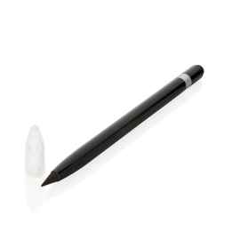 Алюминиевый вечный карандаш с ластиком, черный,, Цвет: черный,, Размер: , высота 14,5 см., диаметр 0,9 см.