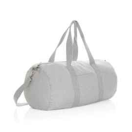 Спортивная сумка Impact из переработанного неокрашенного канваса AWARE™, 285 г/м², серый,, Цвет: серый,, Размер: Длина 52 см., ширина 20 см., высота 45 см., диаметр 0 см.