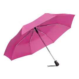 Автоматический ветроустойчивый складной зонт BORA, Тёмно-розовый
