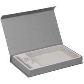 Коробка Horizon Magnet под ежедневник, флешку и ручку, серая, Цвет: серый, Размер: 30,6х18,3х3,7 см