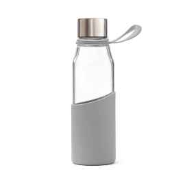 Бутылка для воды VINGA Lean из боросиликатного стекла, 550 мл, Серый, Цвет: серый,, Размер: , высота 23,5 см., диаметр 6,5 см.