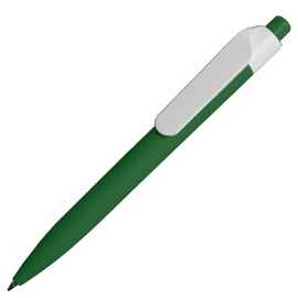 Ручка шариковая N16 soft touch, зеленый, пластик, цвет чернил синий, Цвет: зеленый