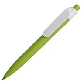 Ручка шариковая N16 soft touch, зеленое яблоко, пластик, цвет чернил синий, Цвет: зеленое яблоко