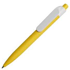 Ручка шариковая N16 soft touch, желтый, пластик, цвет чернил синий, Цвет: желтый
