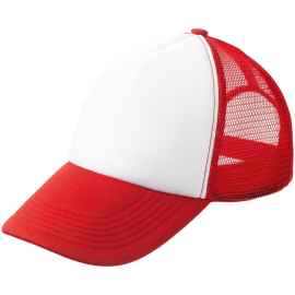 Бейсболка Sunbreaker, красная с белым, Цвет: белый, красный, Размер: 56–58