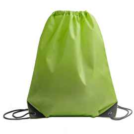 Рюкзак мешок с укреплёнными уголками BY DAY, зелёный, 35*41 см, полиэстер 210D, Цвет: зеленый