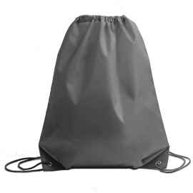 Рюкзак мешок с укреплёнными уголками BY DAY, серый, 35*41 см, полиэстер 210D, Цвет: серый