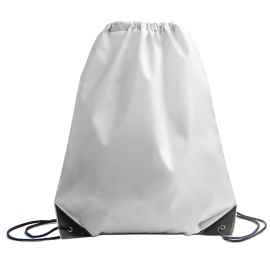 Рюкзак мешок с укреплёнными уголками BY DAY, белый, 35*41 см, полиэстер 210D, Цвет: белый