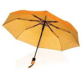 Автоматический зонт Impact из rPET AWARE™ 190T, d97 см, Оранжевый, Цвет: солнечный оранжевый,, Размер: , высота 57 см., диаметр 97 см.