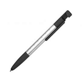 Ручка-стилус металлическая шариковая Multy, 71530.00, Цвет: черный,серебристый