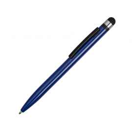 Ручка-стилус металлическая шариковая Poke, 13471.02, Цвет: черный,синий