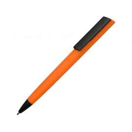 Ручка пластиковая soft-touch шариковая Taper, 16540.13, Цвет: черный,оранжевый