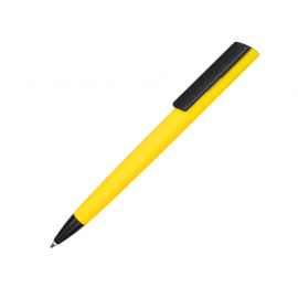 Ручка пластиковая soft-touch шариковая Taper, 16540.04, Цвет: черный,желтый