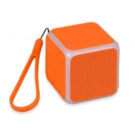 Портативная колонка Cube с подсветкой, 5910808, Цвет: оранжевый
