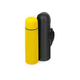 Термос Ямал Soft Touch с чехлом, 716001.14, Цвет: желтый, Объем: 500
