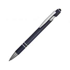 Ручка-стилус металлическая шариковая Sway soft-touch, 18381.02, Цвет: темно-синий