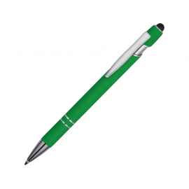 Ручка-стилус металлическая шариковая Sway soft-touch, 18381.03, Цвет: зеленый