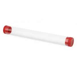 Футляр-туба пластиковый для ручки Tube 2.0, 84560.01, Цвет: красный,прозрачный