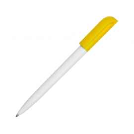Ручка пластиковая шариковая Миллениум Color CLP, 13104.04, Цвет: белый,желтый