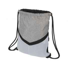 12038503 Спортивный рюкзак-мешок, Цвет: серый,белый