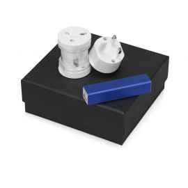 Подарочный набор Charge с адаптером и зарядным устройством, 700311.02, Цвет: синий