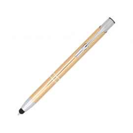 Ручка-стилус металлическая шариковая Moneta с анодированным покрытием, 10729813, Цвет: золотистый