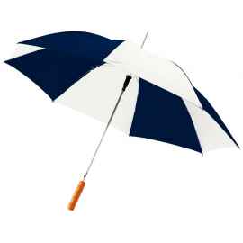 Зонт-трость Lisa, 10901711, Цвет: белый,темно-синий