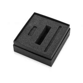 Коробка с ложементом Smooth M для зарядного устройства, ручки и флешки, 700378, Цвет: черный