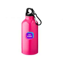 Бутылка Oregon с карабином, 10000207, Цвет: неоновый розовый, Объем: 400