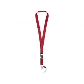 Шнурок Sagan с отстегивающейся пряжкой и держателем для телефона, 10250804, Цвет: красный