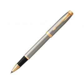 Ручка роллер Parker IM Core Brushed Metal GT, 1931663, Цвет: золотистый,серый
