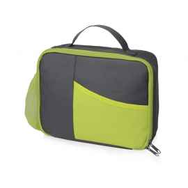 Изотермическая сумка-холодильник Breeze для ланч-бокса, 935968, Цвет: зеленое яблоко,серый
