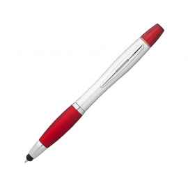 Ручка-стилус шариковая Nash с маркером, 10658102, Цвет: красный,серебристый