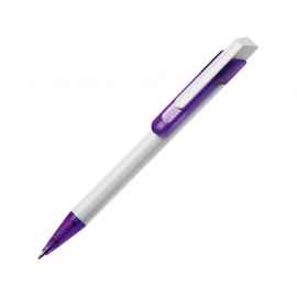 Ручка пластиковая шариковая Бавария, 13481.14, Цвет: фиолетовый,белый