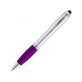 Ручка-стилус шариковая Nash, 10678503, Цвет: фиолетовый,серебристый
