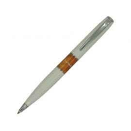 Ручка шариковая Libra, 417435, Цвет: оранжевый,серебристый,белый