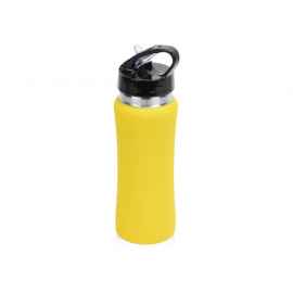 Бутылка спортивная из стали Коста-Рика, 600 мл, 828034, Цвет: желтый, Объем: 600