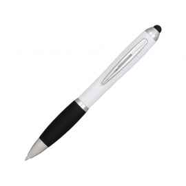 Ручка-стилус шариковая Nash, синие чернила, 10690305, Цвет: черный,белый, Размер: синие чернила