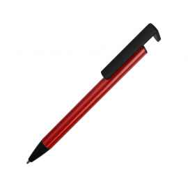 Ручка-подставка шариковая Кипер Металл, 304601, Цвет: черный,красный