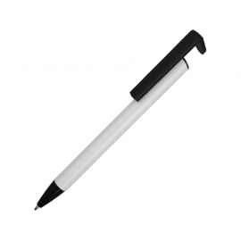 Ручка-подставка шариковая Кипер Металл, 304606, Цвет: черный,белый