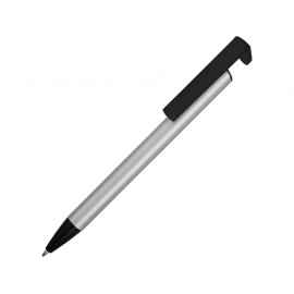 Ручка-подставка шариковая Кипер Металл, 304600, Цвет: черный,серебристый