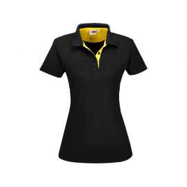Рубашка поло Solo женская, M, 1517715M, Цвет: черный,желтый, Размер: M