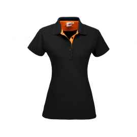 Рубашка поло Solo женская, L, 1517733L, Цвет: черный,оранжевый, Размер: L