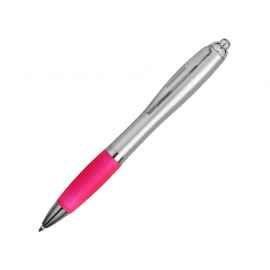 Ручка пластиковая шариковая Nash, синие чернила, 10707706, Цвет: розовый,серебристый, Размер: синие чернила