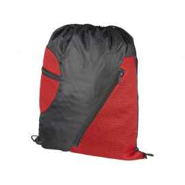 Спортивный рюкзак из сетки на молнии, 12028701, Цвет: красный