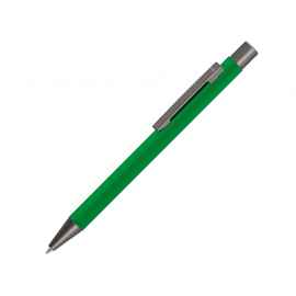 Ручка металлическая шариковая Straight Gum soft-touch с зеркальной гравировкой, 187927.03, Цвет: зеленый