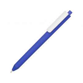 p03prm-901 Ручка пластиковая шариковая Pigra  P03 софт-тач, Цвет: синий,белый